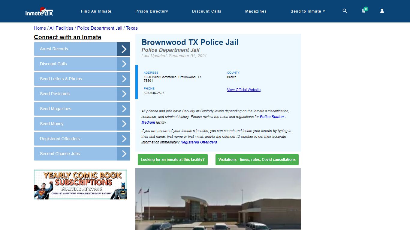 Brownwood TX Police Jail & Inmate Search - Brownwood, TX